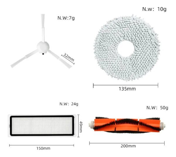 Repuestos Para Robot Vacuum S10+ Filtro+ Rodillo + Cepillos