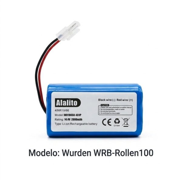Bateria_Wurden_WRB_Rollen100 Batería Para Robot Aspiradora Wurden. Modelo Wrb-roll