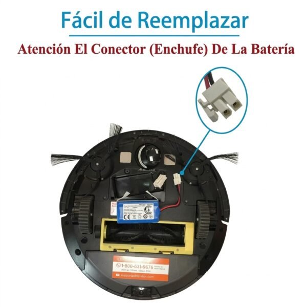 Bateria_para_aspiradora_Wurden Batería Para Robot Aspiradora Wurden. Modelo Wrb-roll
