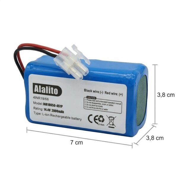 Bateria_para_aspiradora_Wurden_14.4V Batería Para Robot Aspiradora Wurden. Modelo Wrb-roll